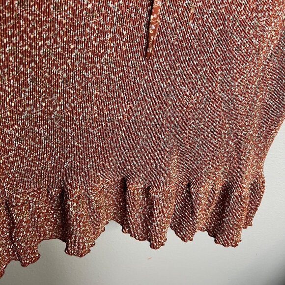 NWT Mikarose Ditzy Floral Accordian Pleat Long Sleeve Midi Dress V-Neck Plus 2X - Picture 7 of 9